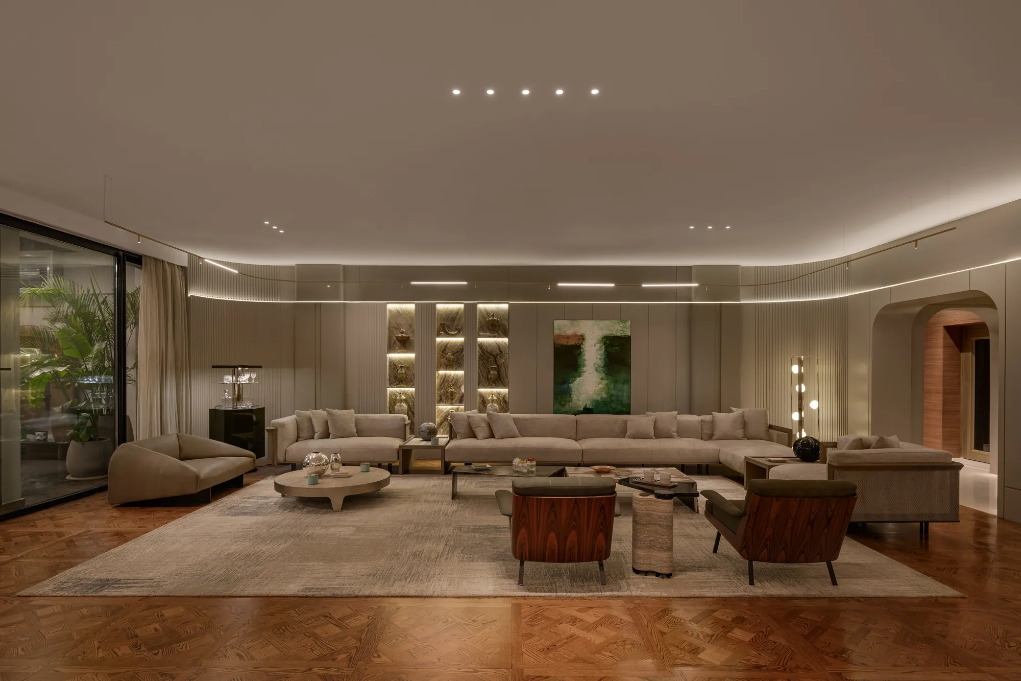 Turn-key furnished living room, Palm Hills Residence by Modoro